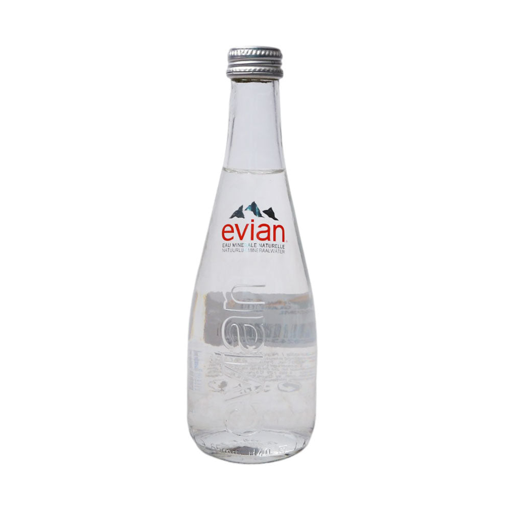 EVIAN MINERAL WATER NATURAL GLASS BOTTLE 33CL/330ML