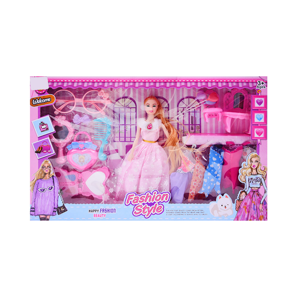 PZ652B5 DOLL W-FURNITURE 11.5INCH