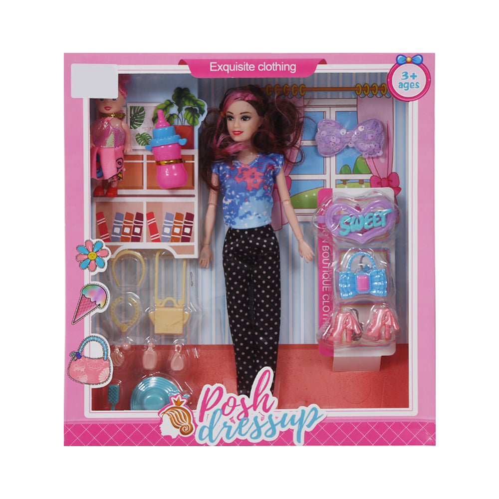ZR-699 POSH DRESSUP DOLL 11.5INCH