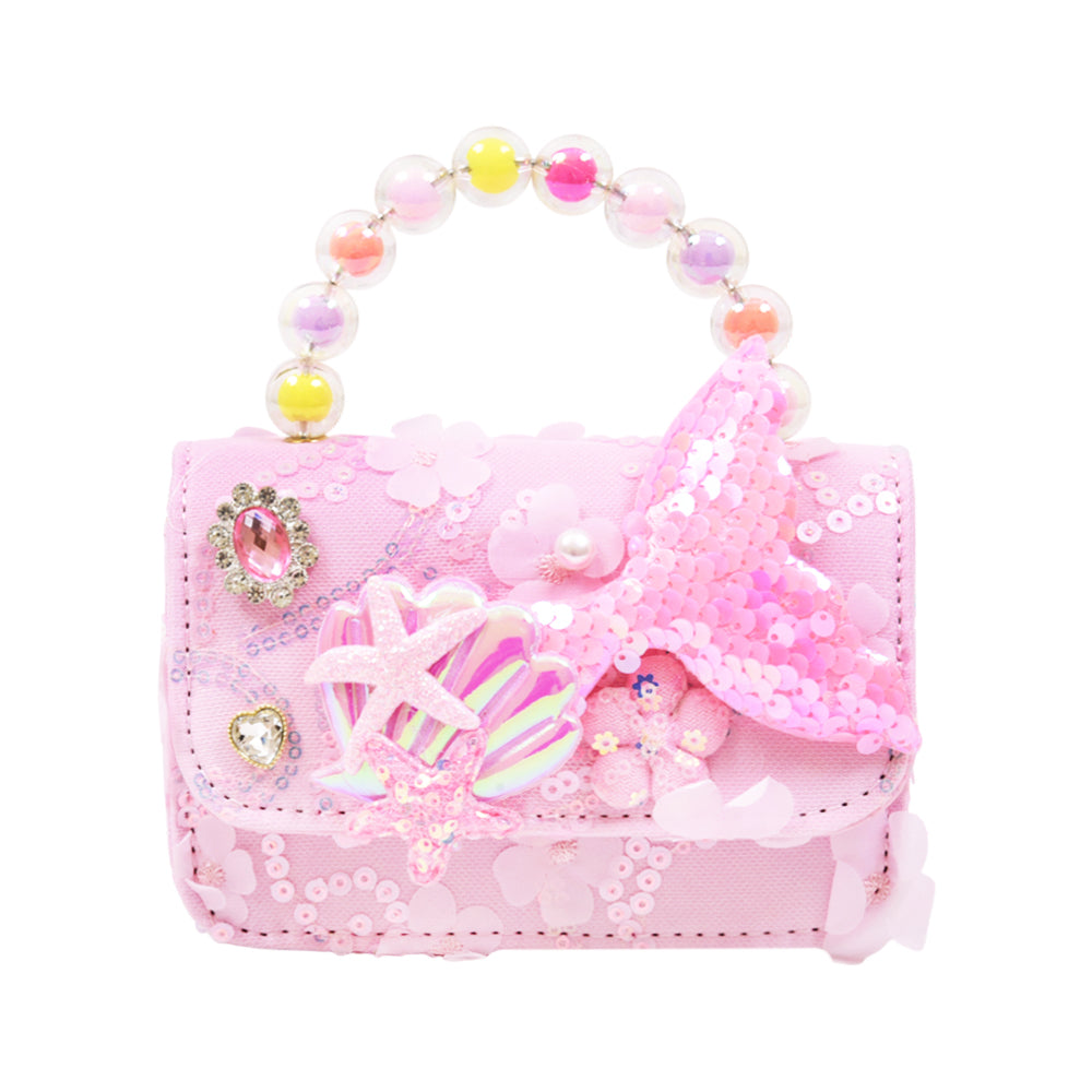 GIRLS FANCY CLUTCH PURSE PINK IR-25 001
