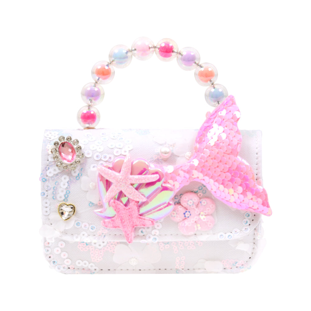 GIRLS FANCY CLUTCH PURSE WHITE IR-25 001