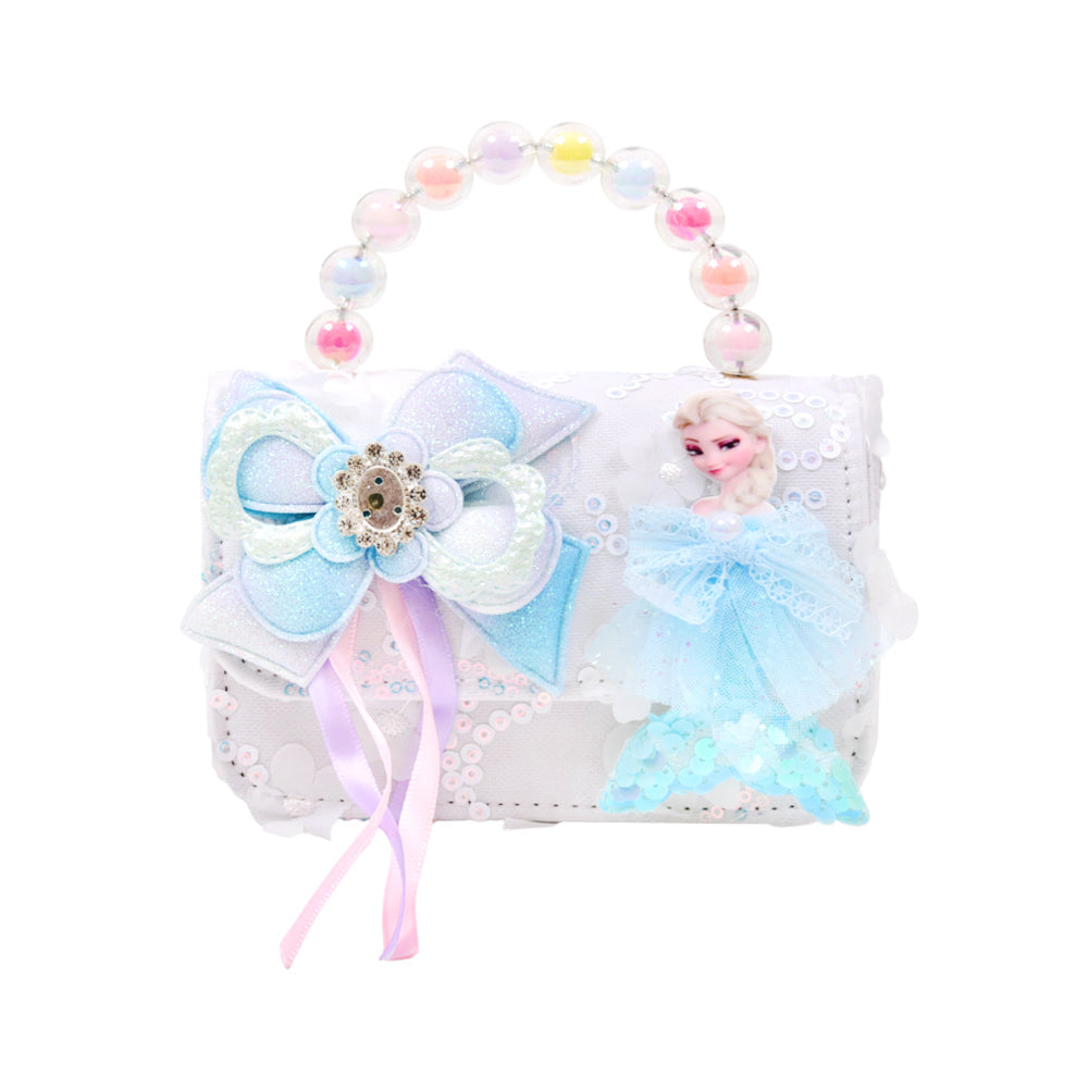 GIRLS FANCY CLUTCH PURSE WHITE IR-25 002