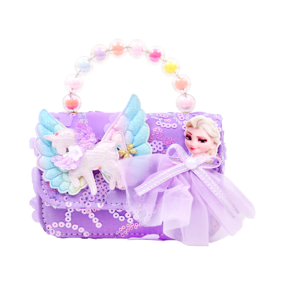 GIRLS FANCY CLUTCH PURSE PURPLE IR-25 003