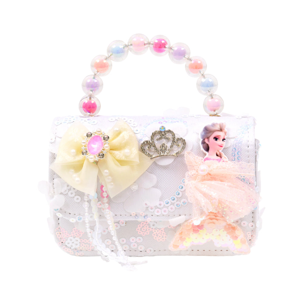 GIRLS FANCY CLUTCH PURSE WHITE IR-25 004