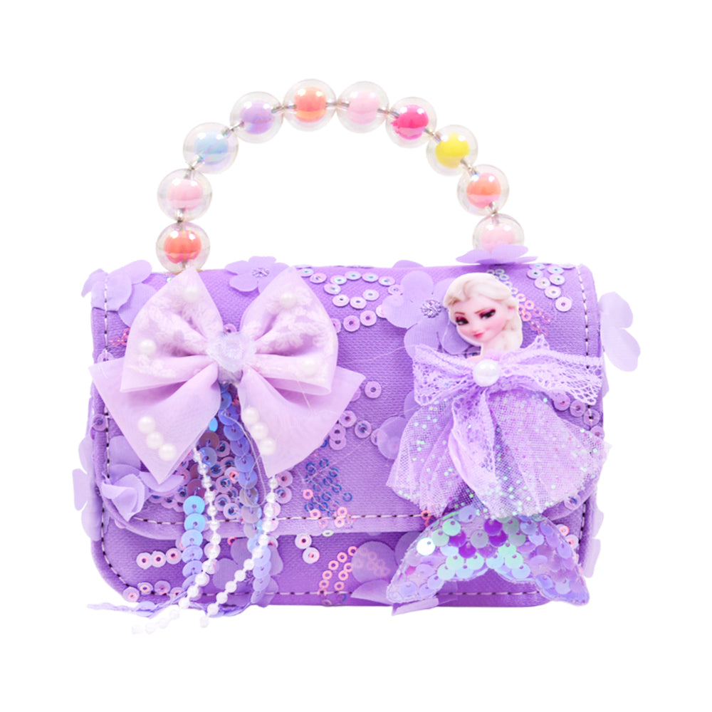 GIRLS FANCY CLUTCH PURSE PURPLE IR-25 004