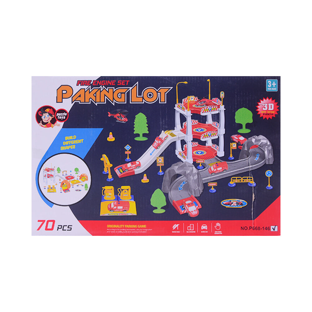 668-146 FIRE RESCUE PARKING SET 70PCS A.I