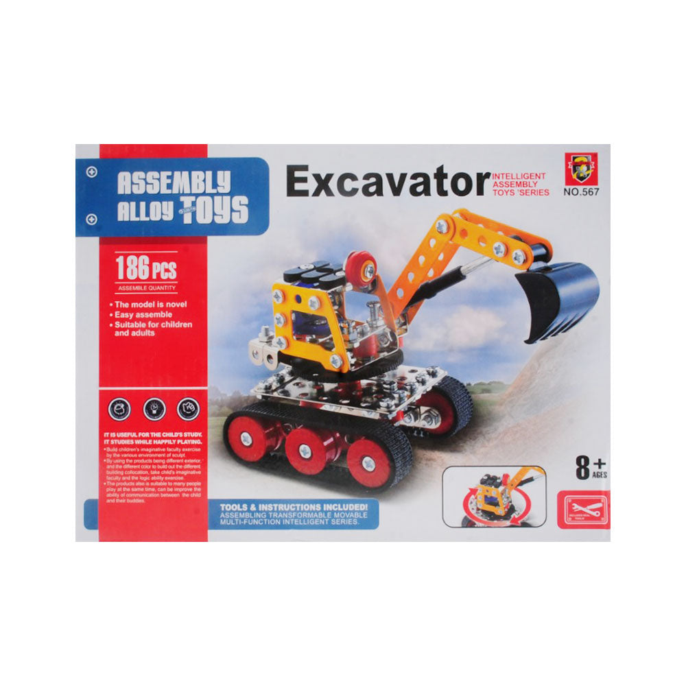 567B DIY METAL CRANE BLOCKS 186PCS A.I