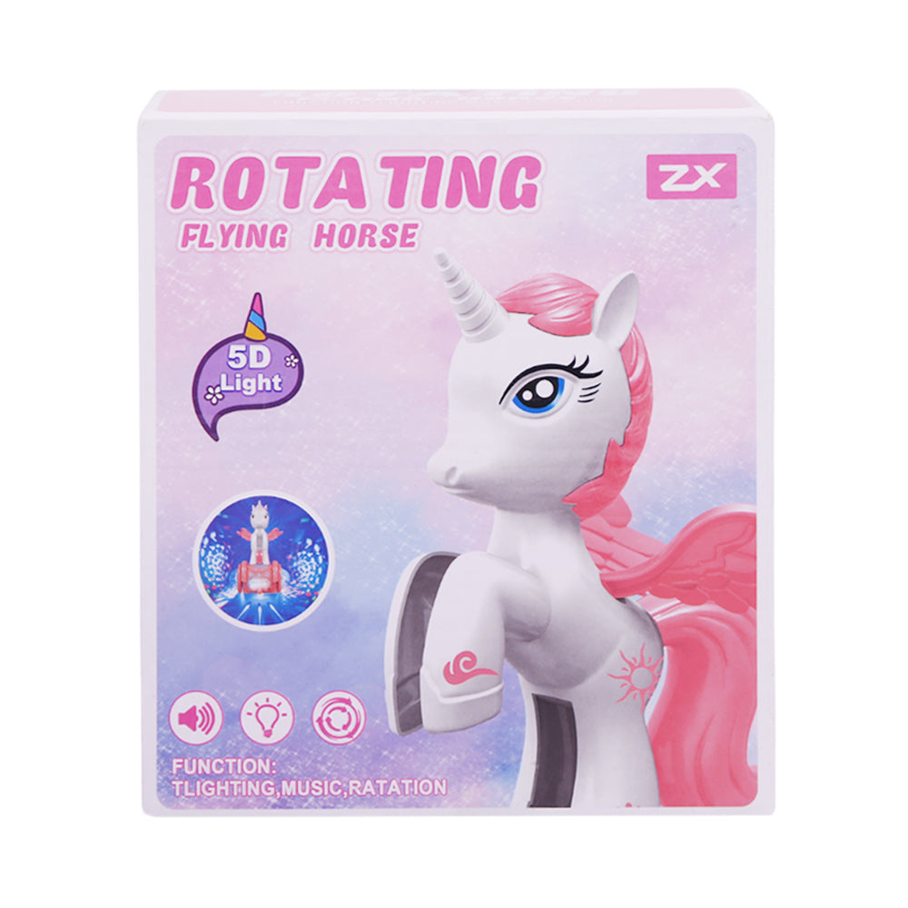 ZX378-7 MUSICAL ROTATING PONY HORSE A.I