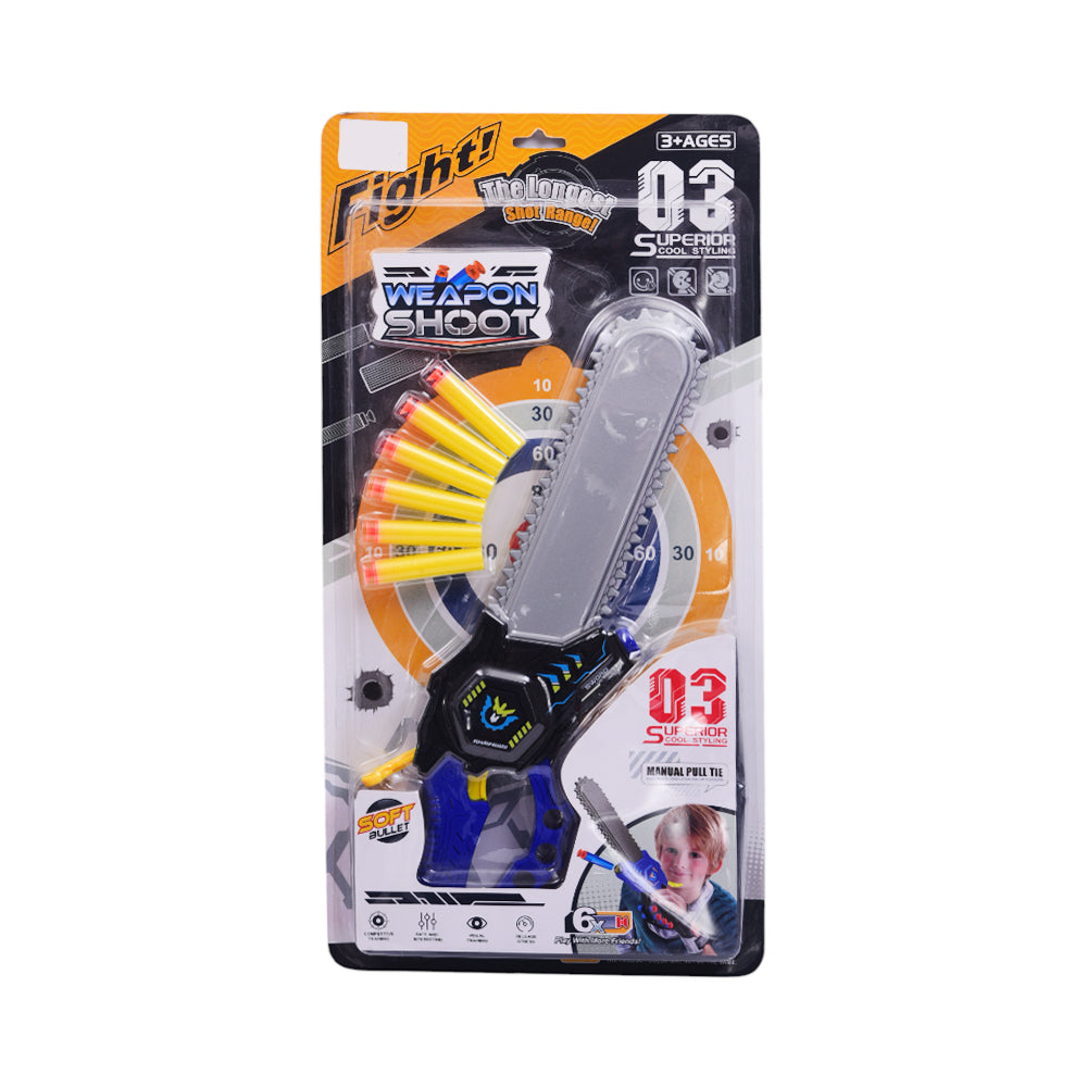 2539-3 SOFT BULLET SAW GUN IN CARD A.I