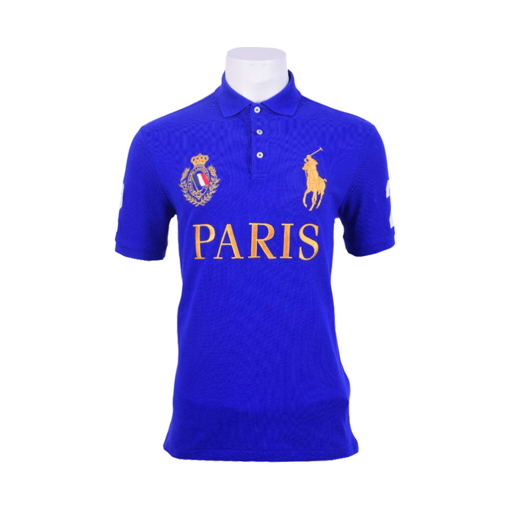 RL MEN S/S COUNTRY POLO SHIRT 443001 BLU S (IRS)