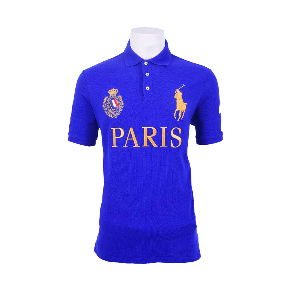 RL MEN S/S COUNTRY POLO SHIRT 443001 BLU M (IRS)