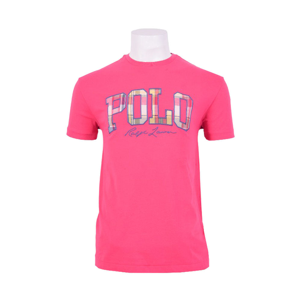 RL MEN S/S R.NECK SHIRT 422004 RED S (IR)