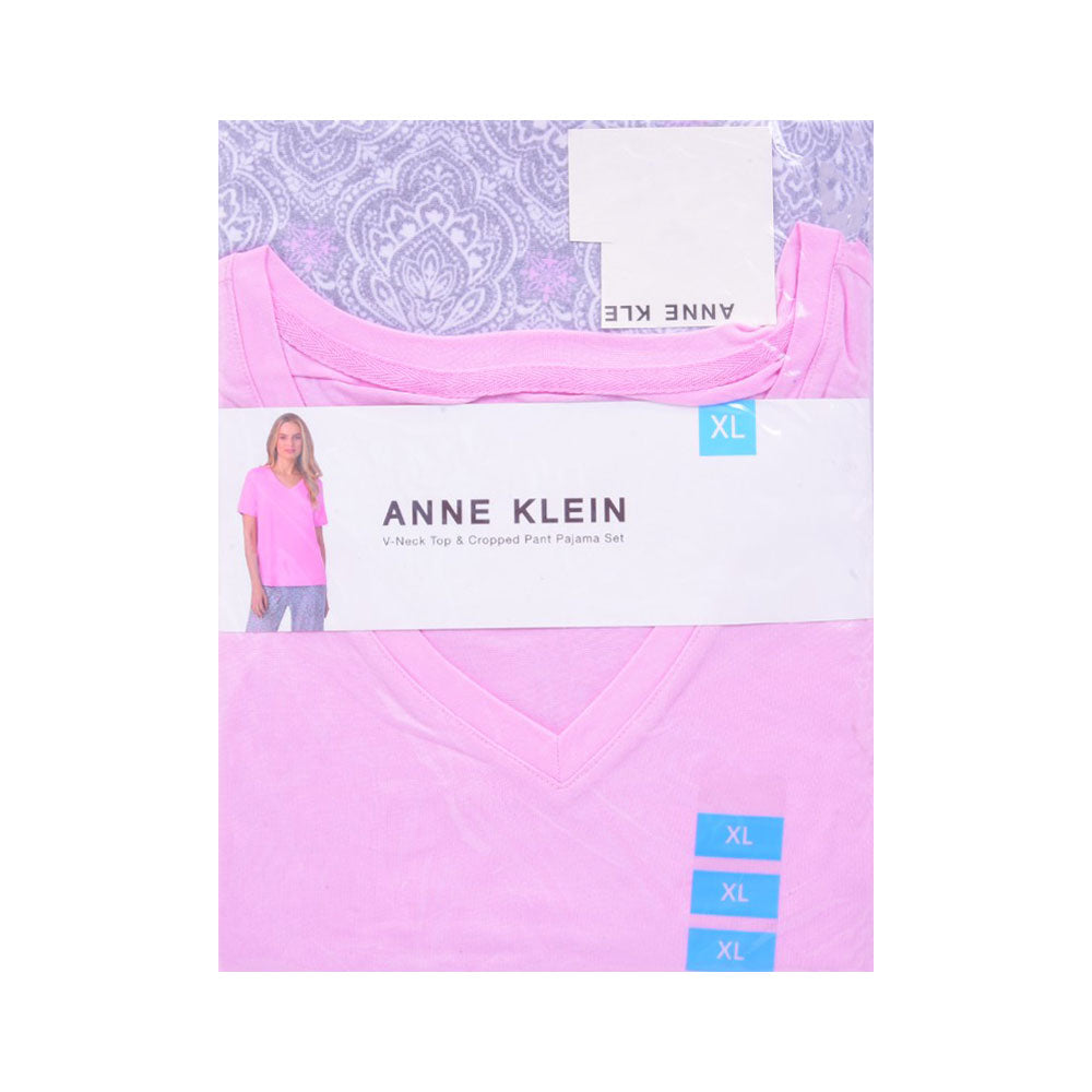 AK WOMEN NIGHT SUIT 328826 GRY/PNK XL (IR)