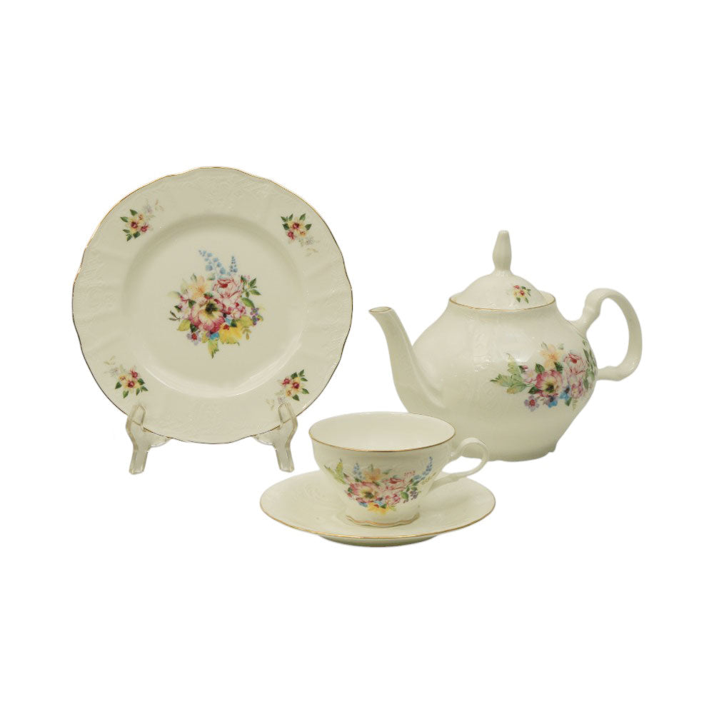 TEA SET 24PC SUPER BONE ELEGANT STYLE NY-YQA4702