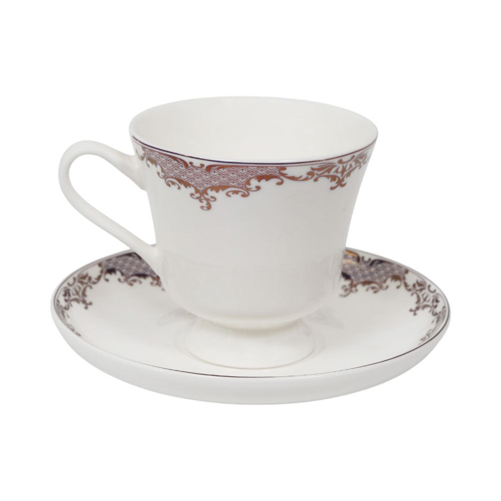 CUP & SAUCER BONE CHINA MORE & MORE HS006 AW (Pack 6)