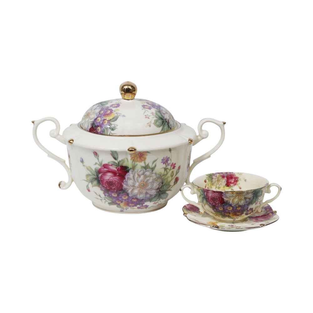 SOUP SET 23PC PORCELAIN KY1029 MS