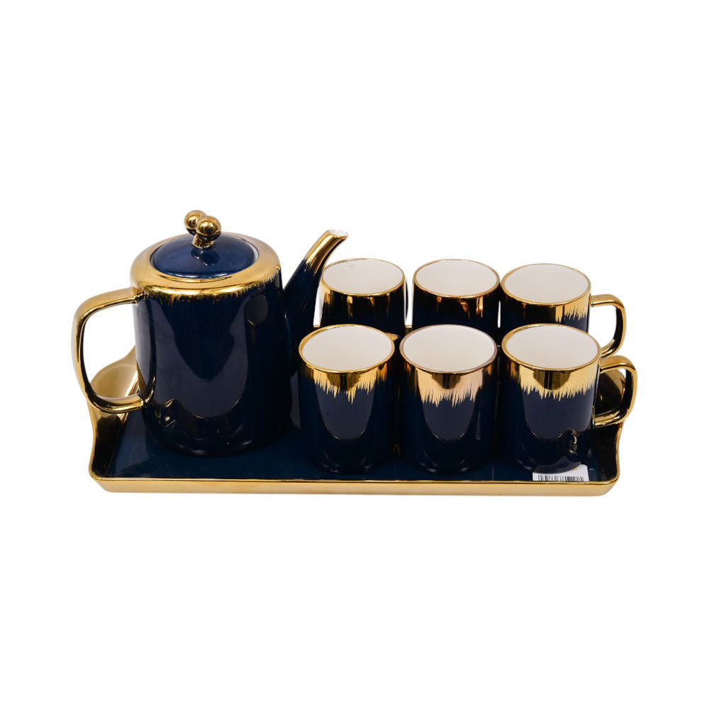 COFFEE SET 9PC CERAMIC BYD6-3 BLUE