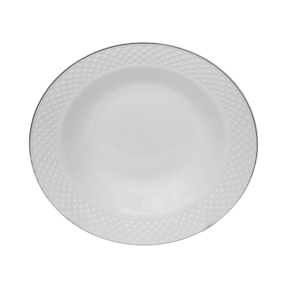 PLATE DEEP WHITE PORCELAIN 9 INCH IR U156-176