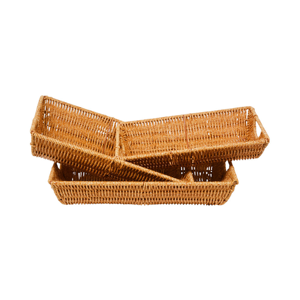 FRUIT BASKET SET 3PC CANE IR 981-20