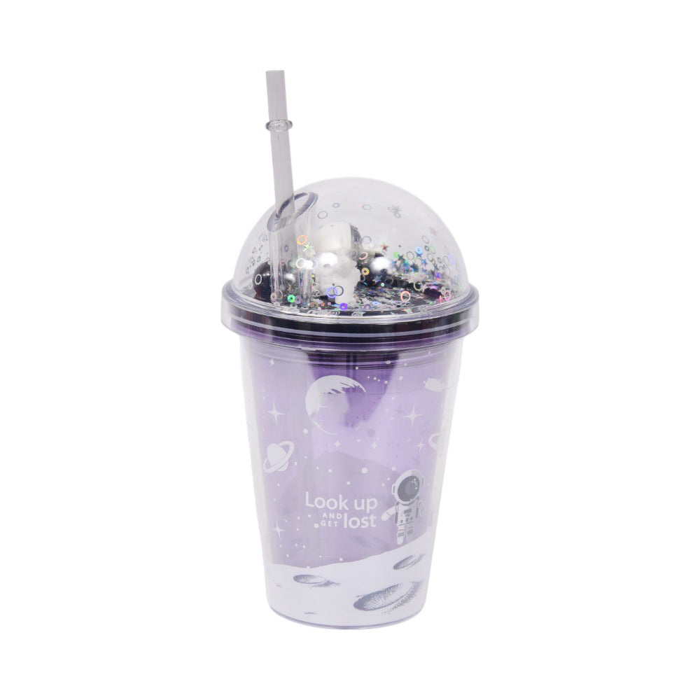 MUG WITH STRAW ACRYLIC IR JL35006/W40-44