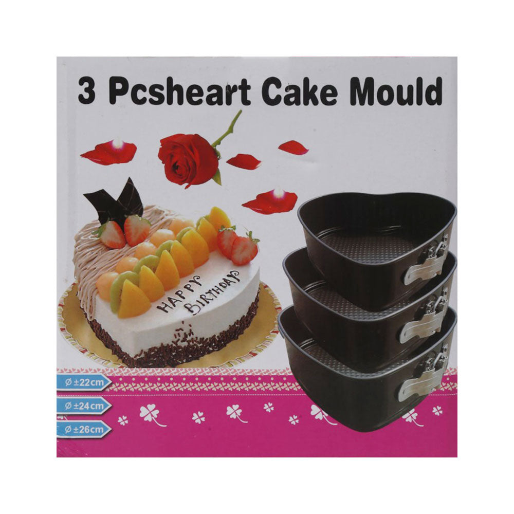 CAKE PAN SET 3PC IR HEART R140-149