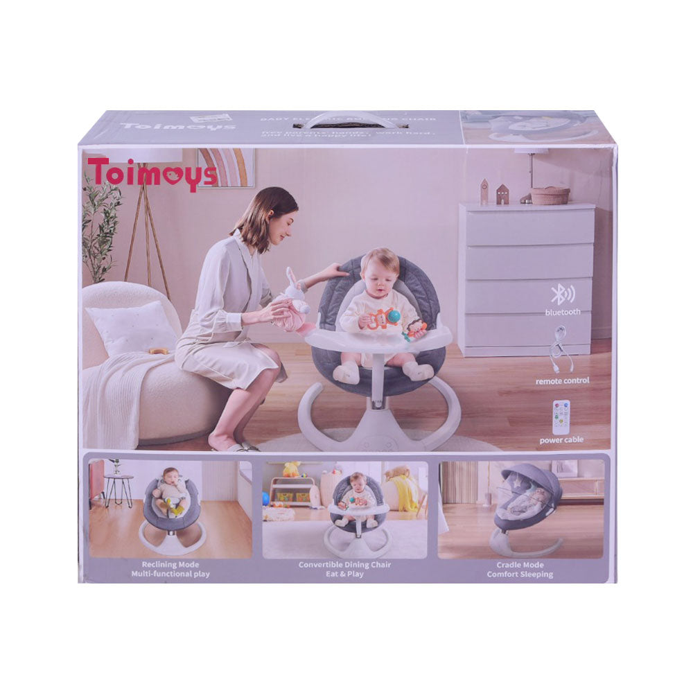 BABY ELECTRIC ROCKING CHAIR GREY IR 08169