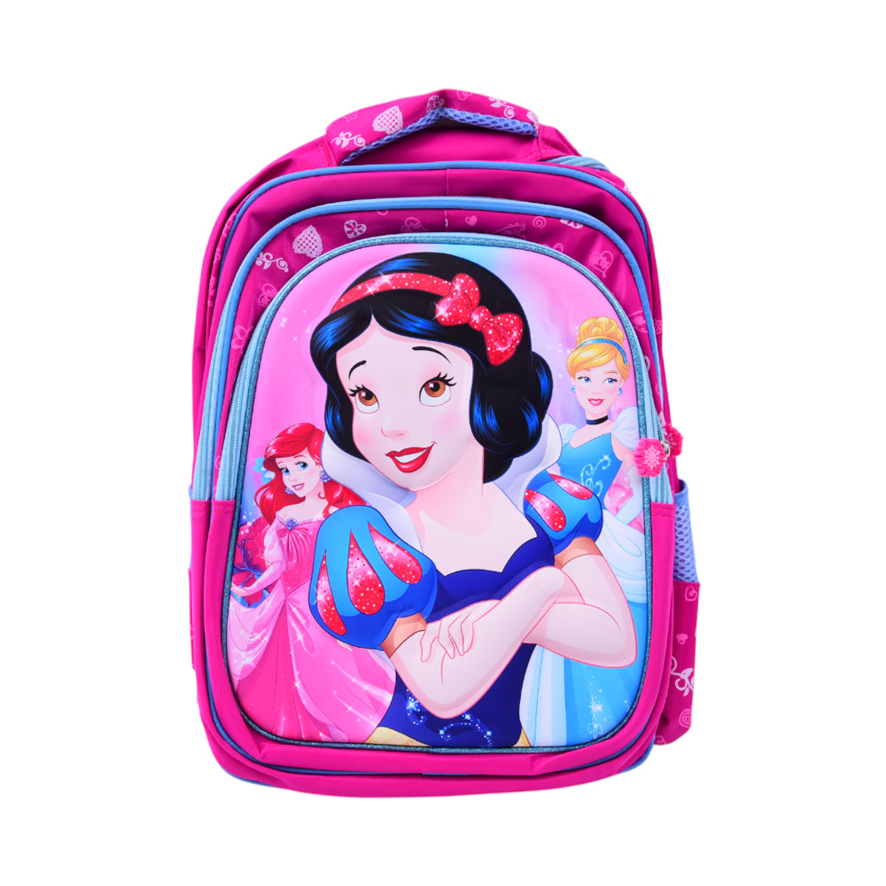 10862-19 KIDS SCHOOL BACKPACK PRINCESS EMBOSSED IR 16INCH