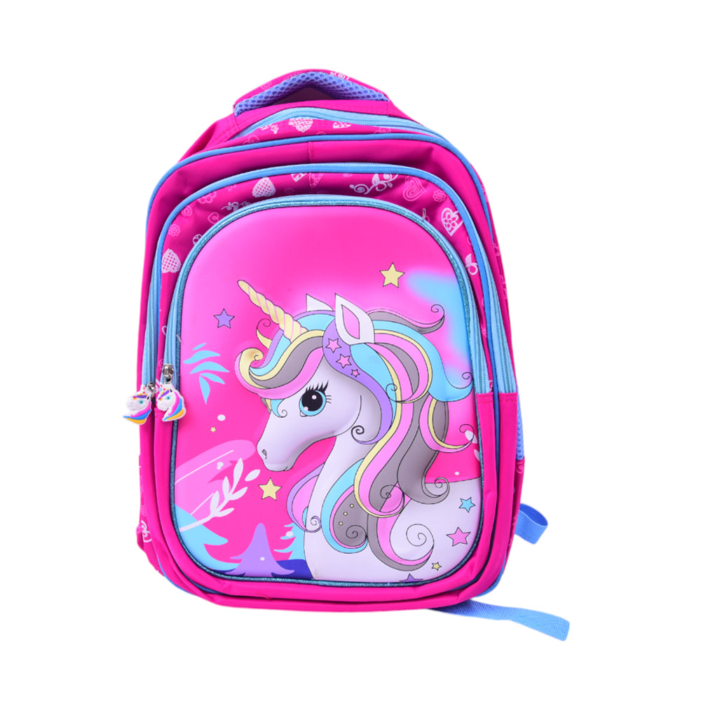 10862-17 KIDS SCHOOL BACKPACK UNICORN EMBOSSED IR 16INCH