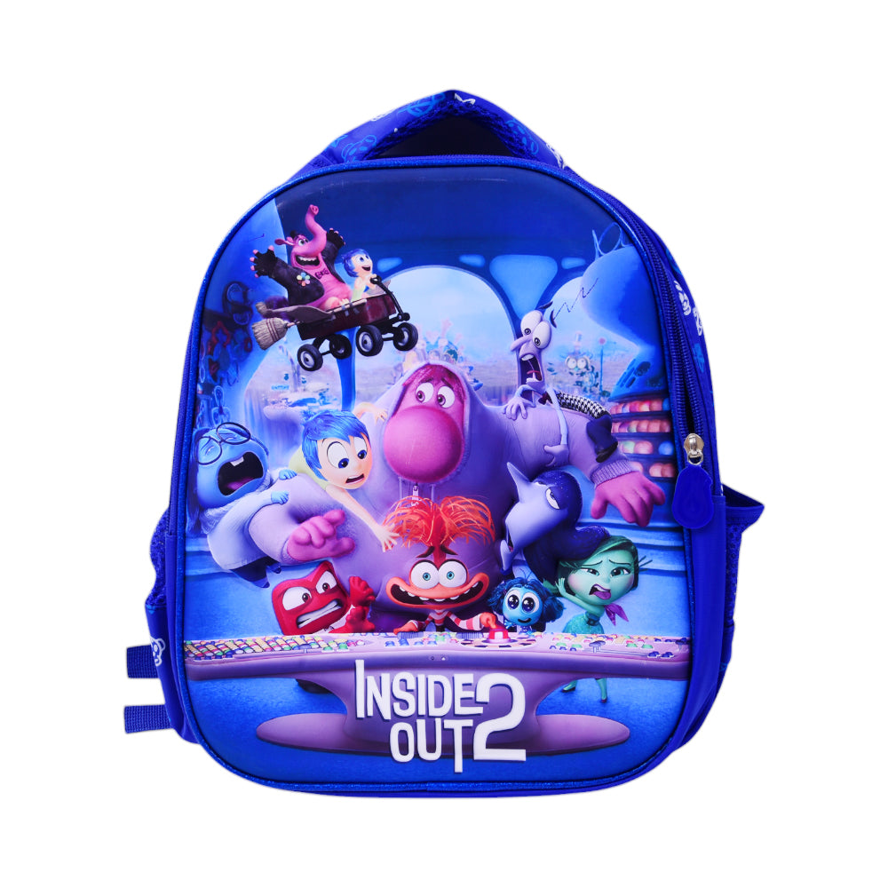 10862-1 KIDS SCHOOL BACKPACK INSIDE OUT 2 EMBOSSED IR 12INCH