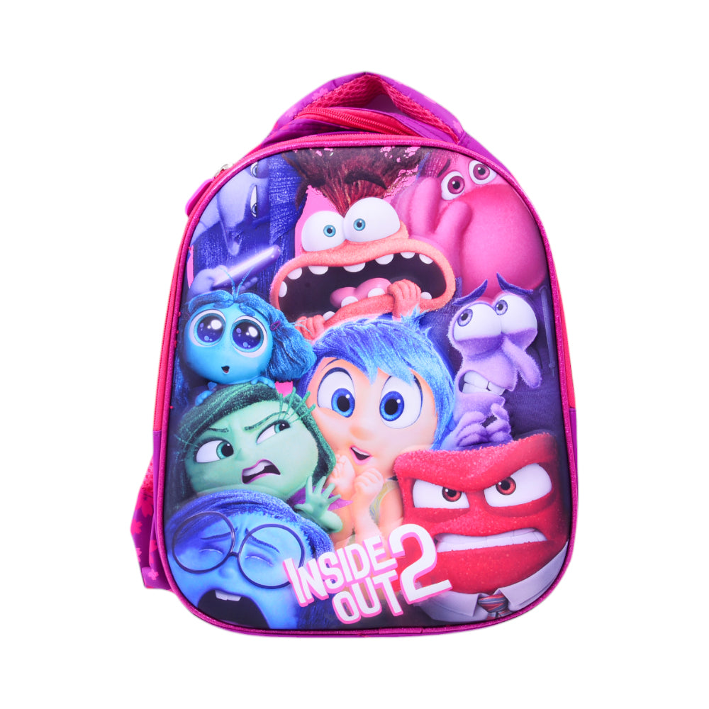 10862-6 KIDS SCHOOL BACKPACK OUTSIDE OUT 2 EMBOSSED IR 12INC