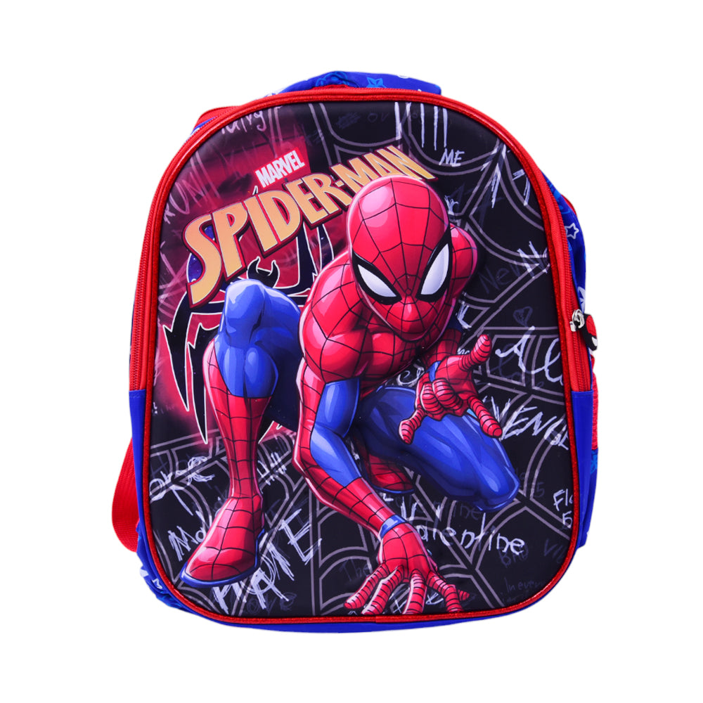 10862-3 KIDS SCHOOL BACKPACK SPIDERMAN EMBOSSED IR 12INCH