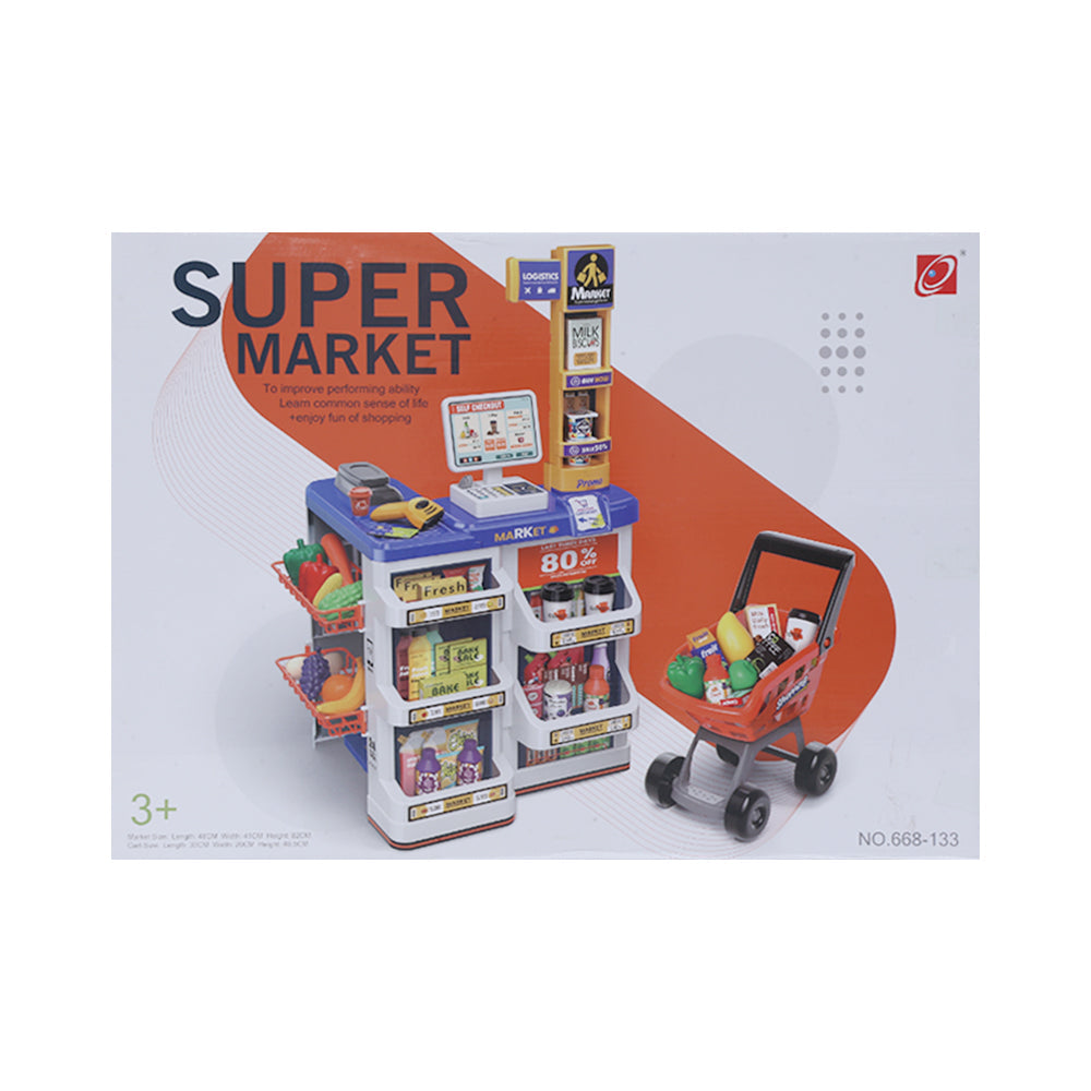 668-133 SUPER MARKET KITCHEN PLAYSET IR 60PCS