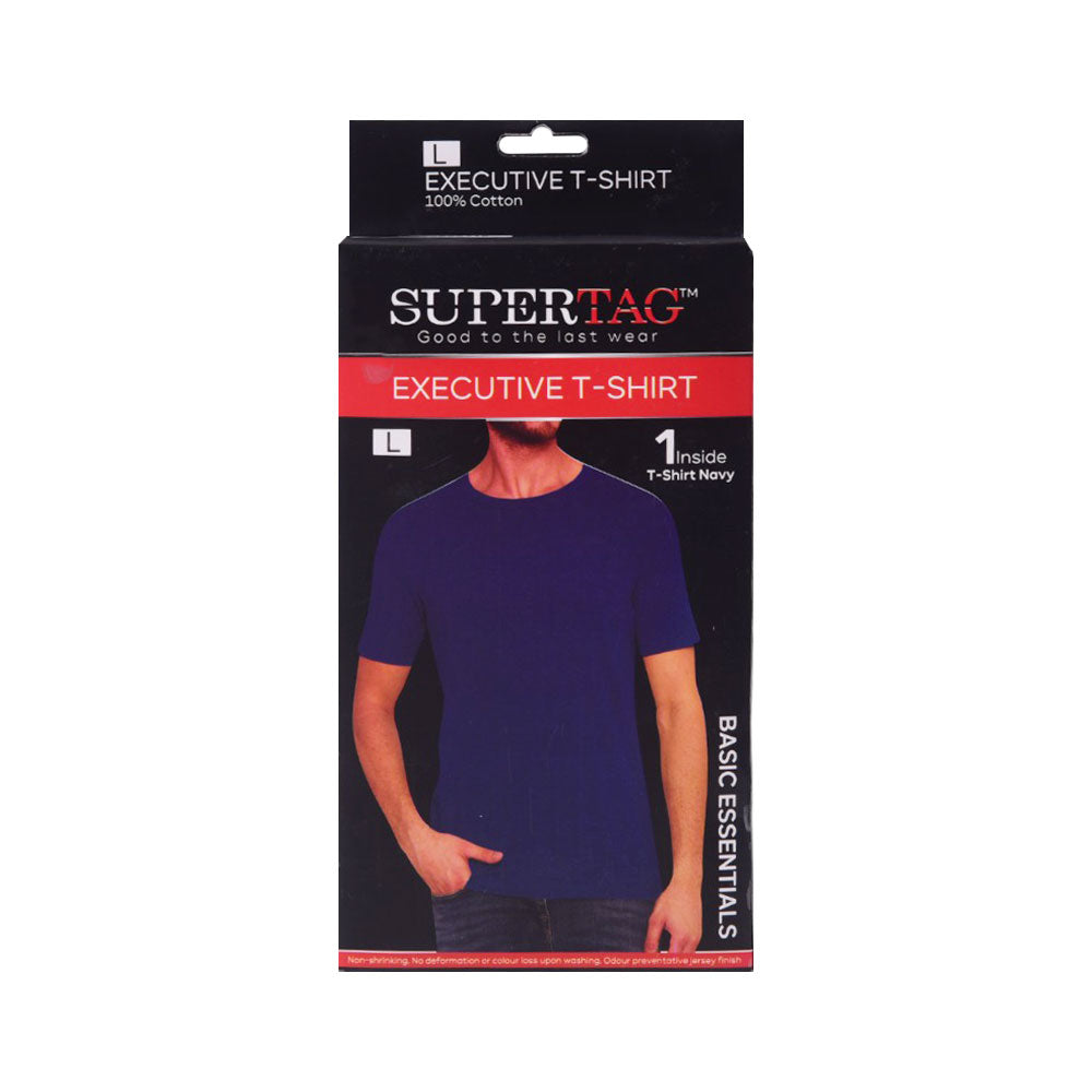 SUPER TAG T-SHIRT NAVY LARGE P1