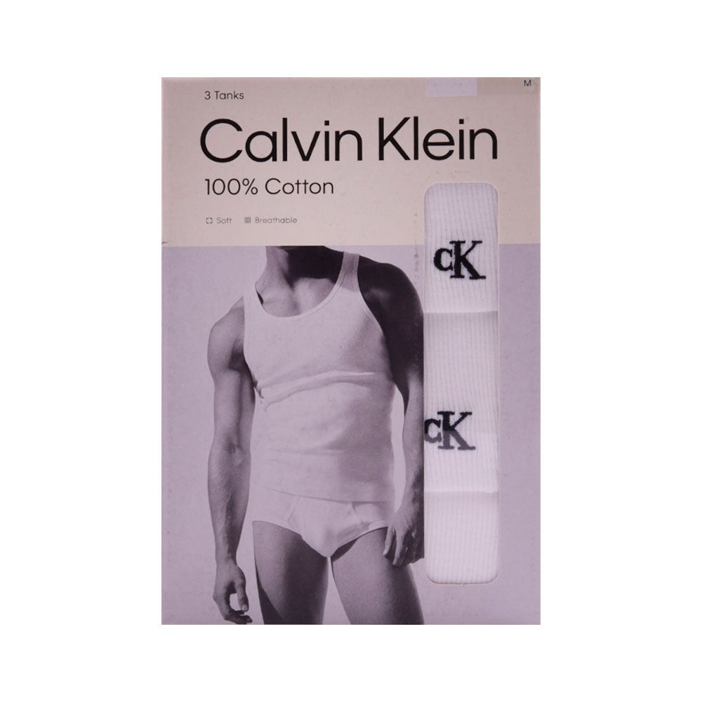 CK MEN SANDO VEST P-3 NB4036-110 WHT M IR