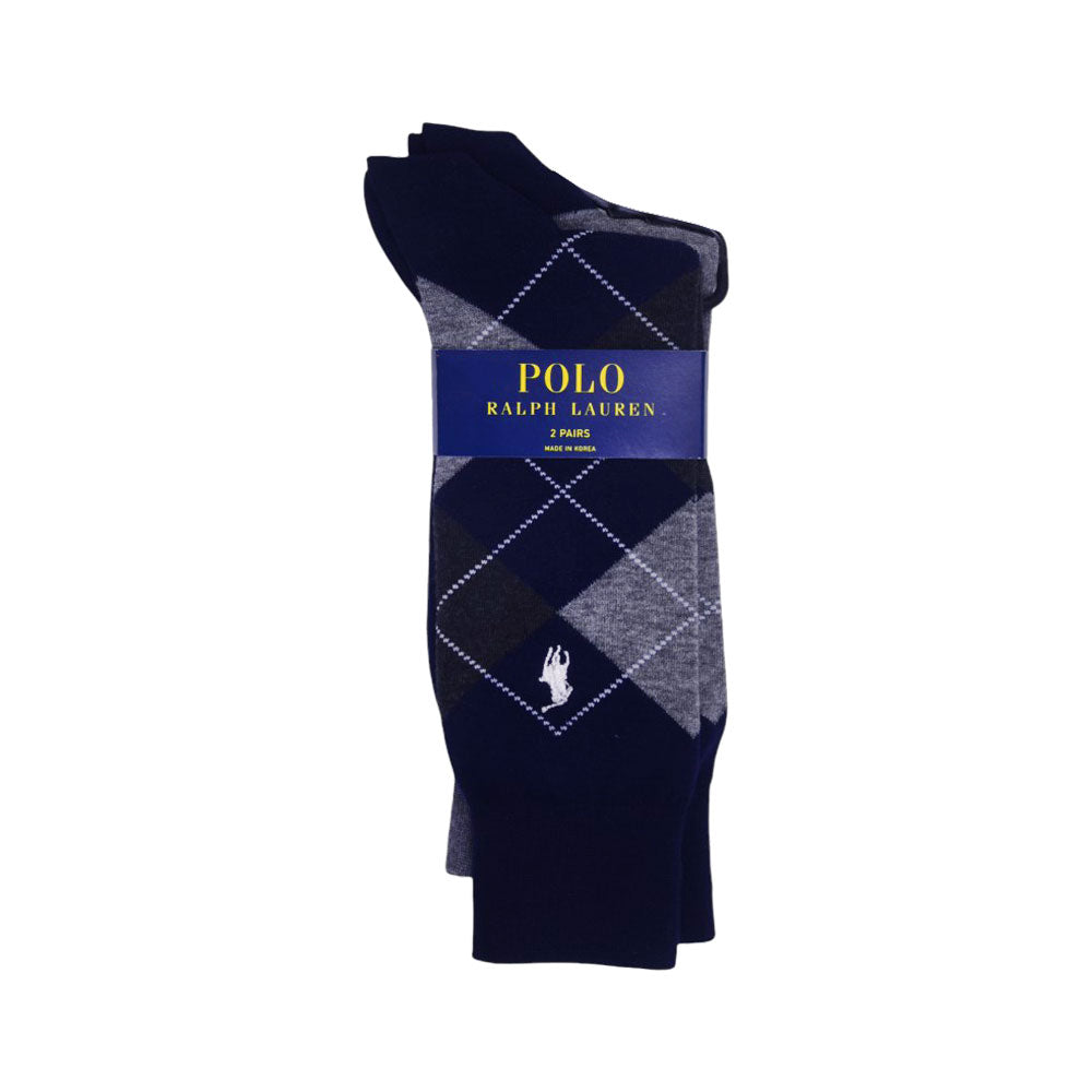 RL MEN DRESS SOCKS P-2 899941PK NVY (IR)