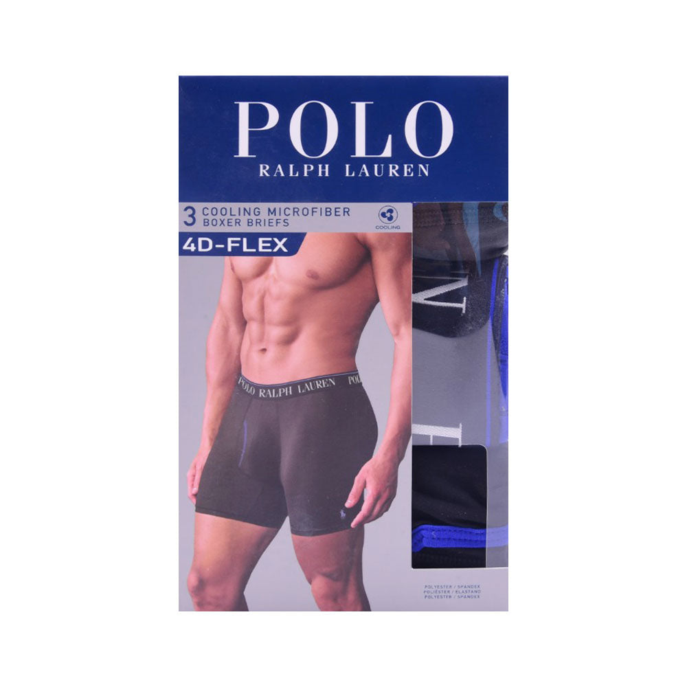 RL MEN MICROFIBER BOXER BRIEF P-3 LBBBP3-8ZG MULTI S (IR)