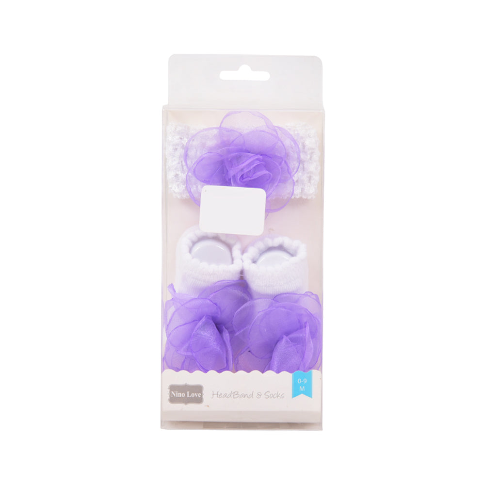 BABY HEADBAND W-1PAIR BOOTIES MZW-25 252