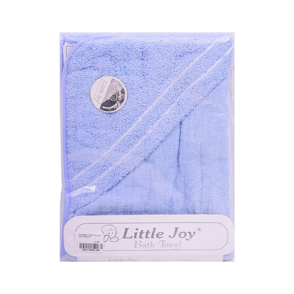 BABY BATH TOWEL VELOUR PLAIN MZW-25