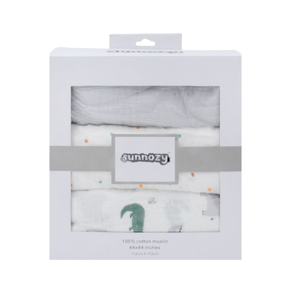 BABY 3PC WRAPPING SHEET COTTON MZS-25 MSL086GR