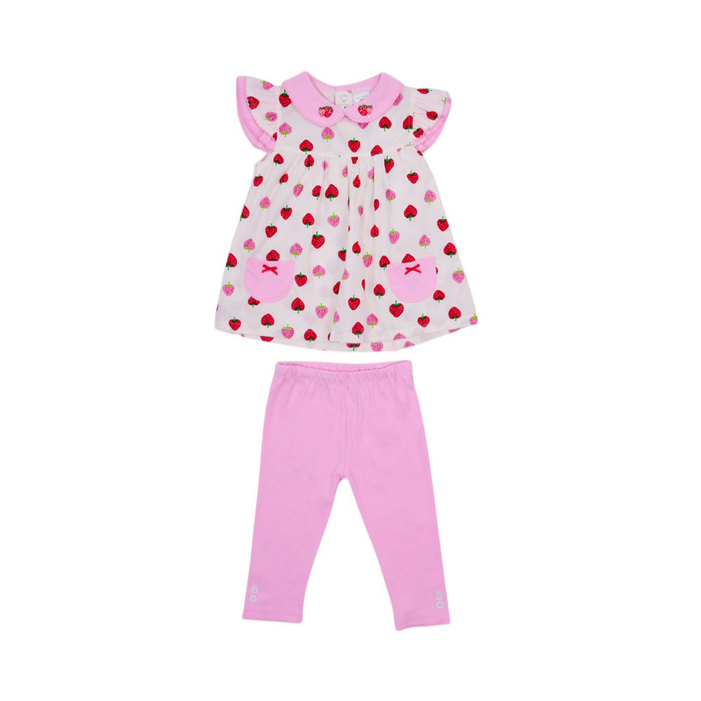 GIRLS CAP SLEEVE 2PC TIGHT SUIT MZS-25 12-18M 006