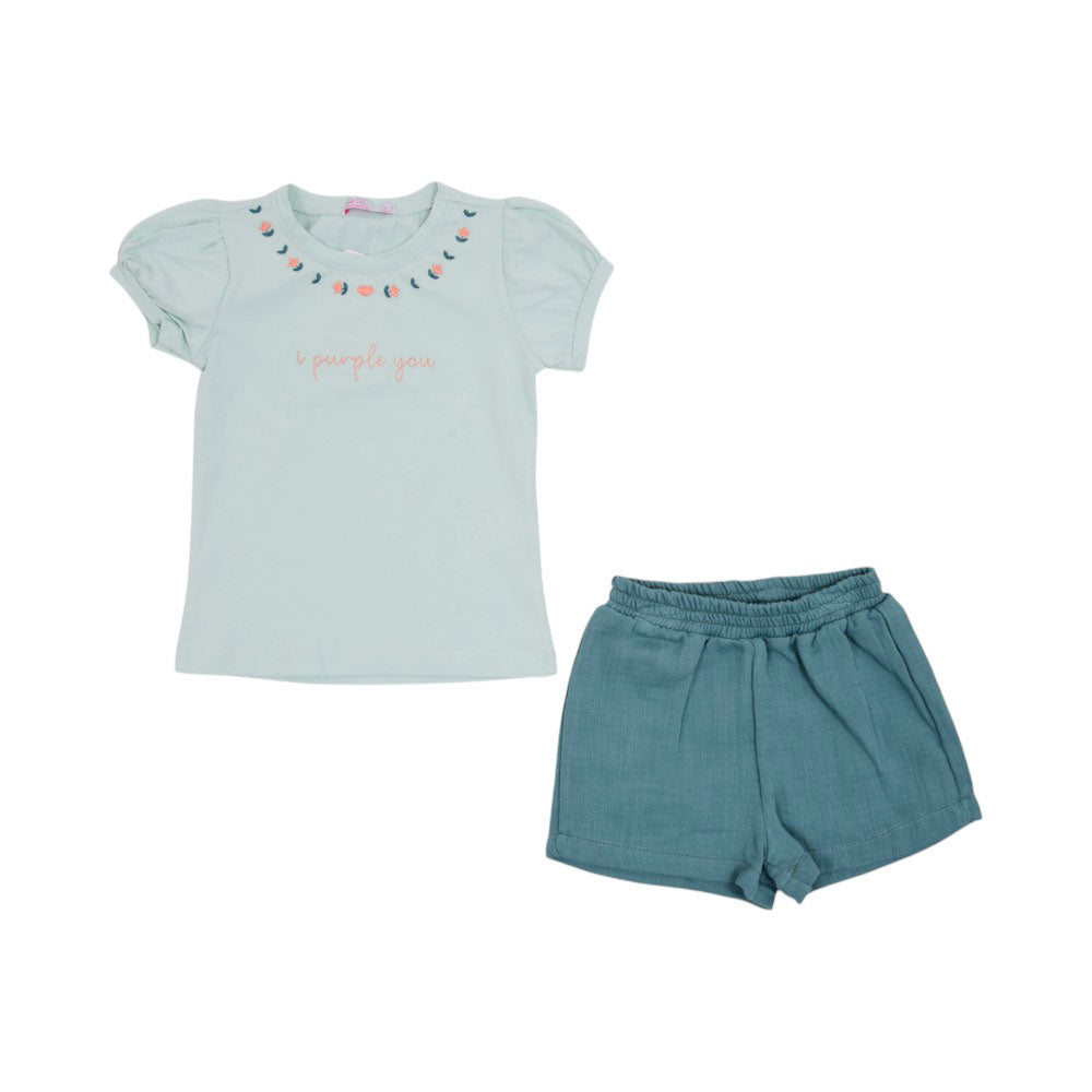 GIRLS S/S 2PC KNICKER SUIT (TURKEY) MZS-25 2-3 YEAR 07