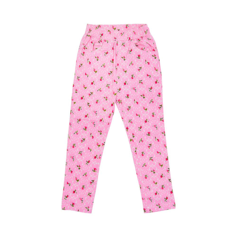 GIRLS JEANS PRINTED MZS-25 3-4 YEAR 004 W.G