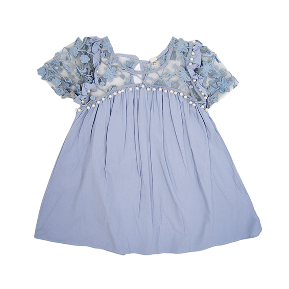 GIRLS S/S FROCK MZS-25 3-4 YEAR M6 W.G