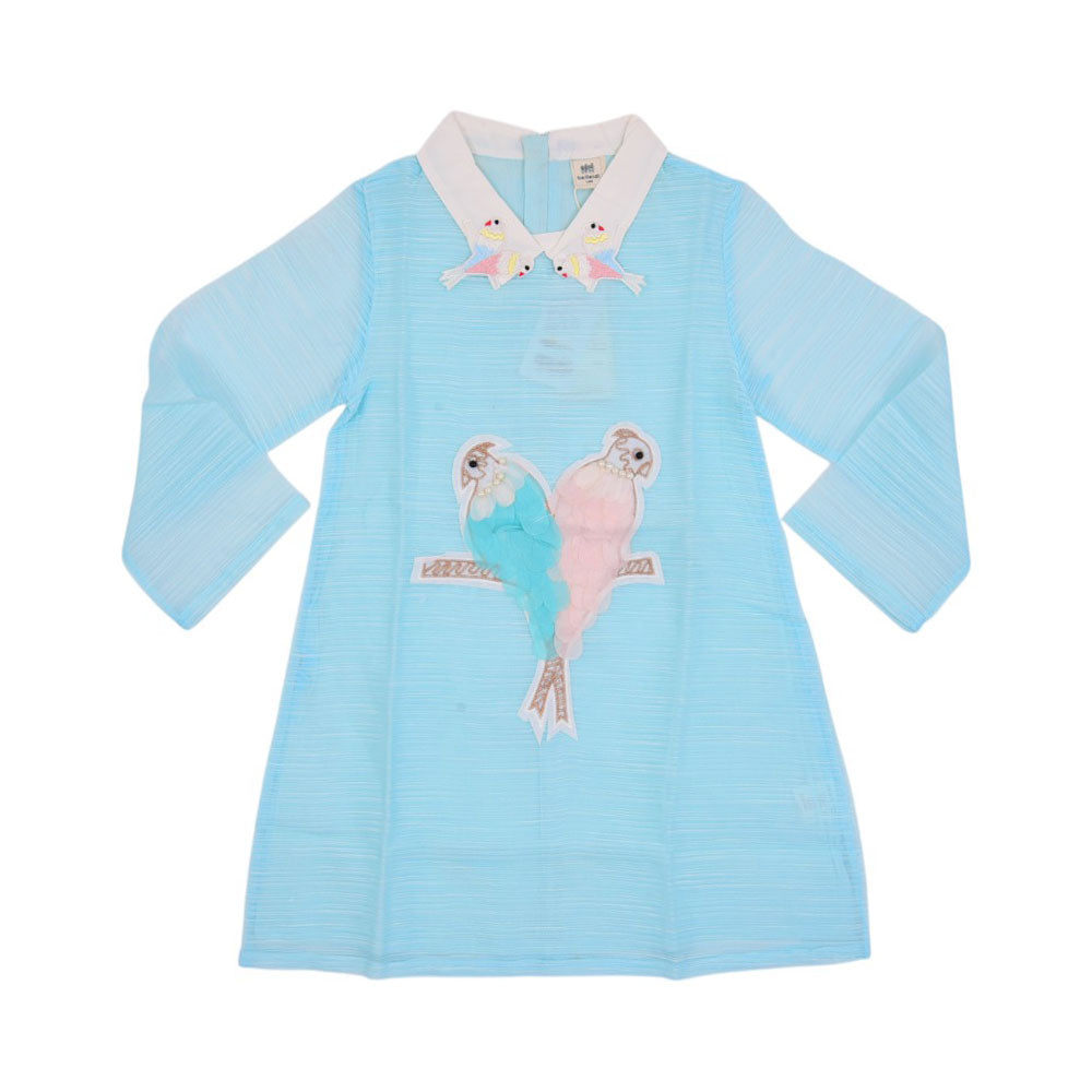 GIRLS L/S BLOUSE MZS-25 7-8 YEAR M8 W.G
