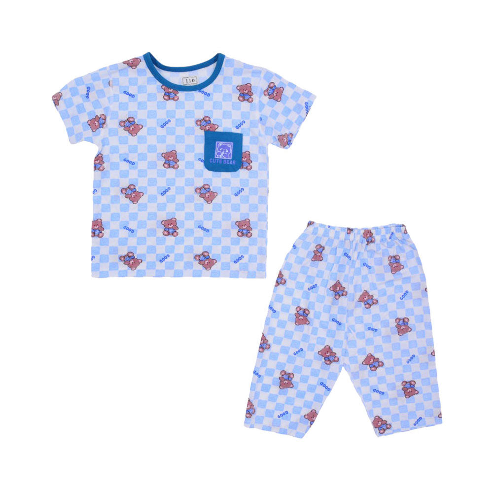 BOYS S/S 2PC KNICKER SUIT MZS-25 4-5 YEAR C-1 W/G