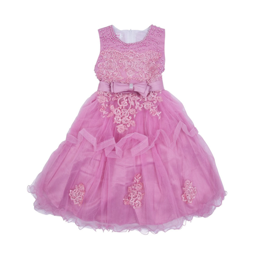 GIRLS S/L FANCY FROCK MZS-25 9-10 YEAR C006R M.G