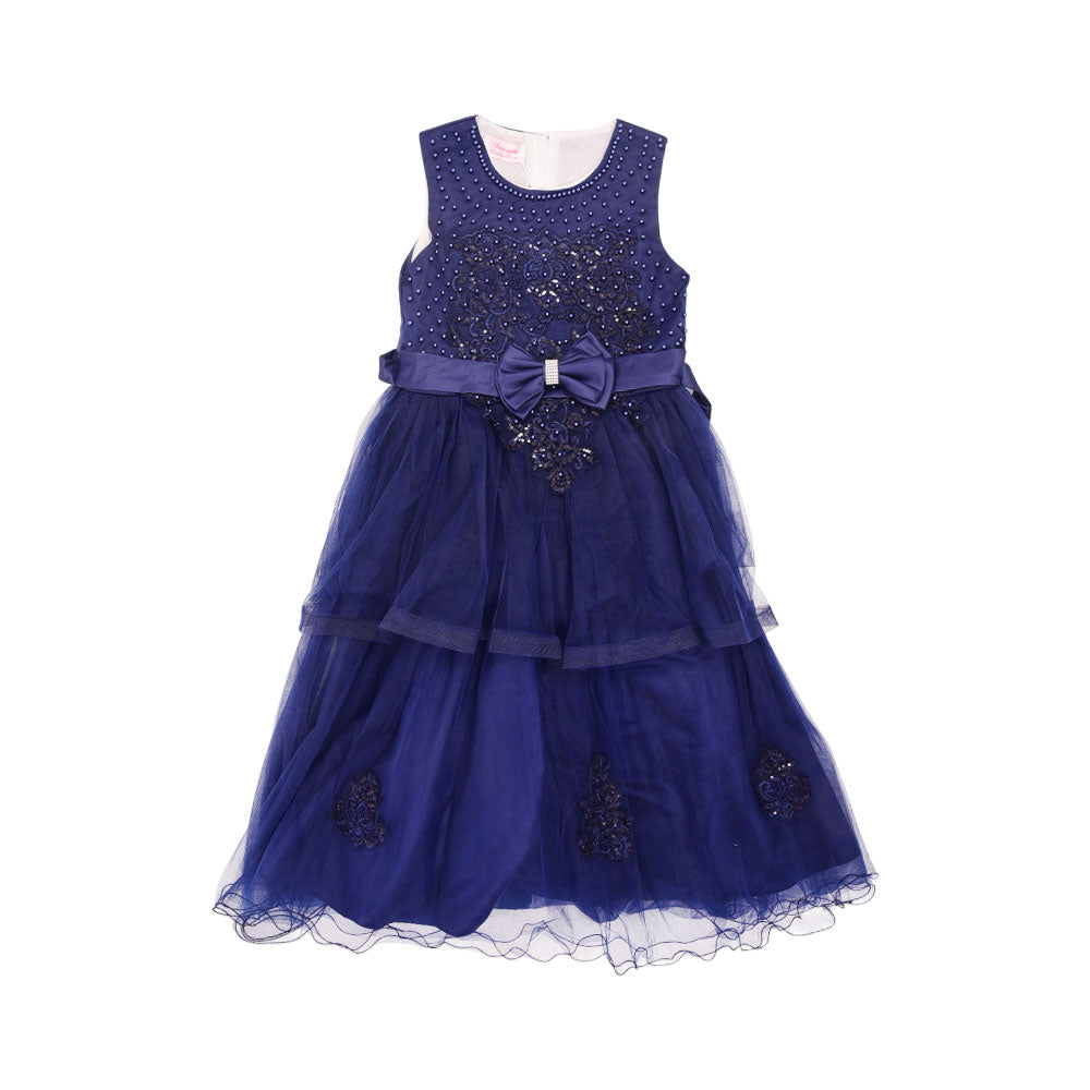GIRLS S/L FANCY FROCK MZS-25 12-13 YEAR C006R M.G