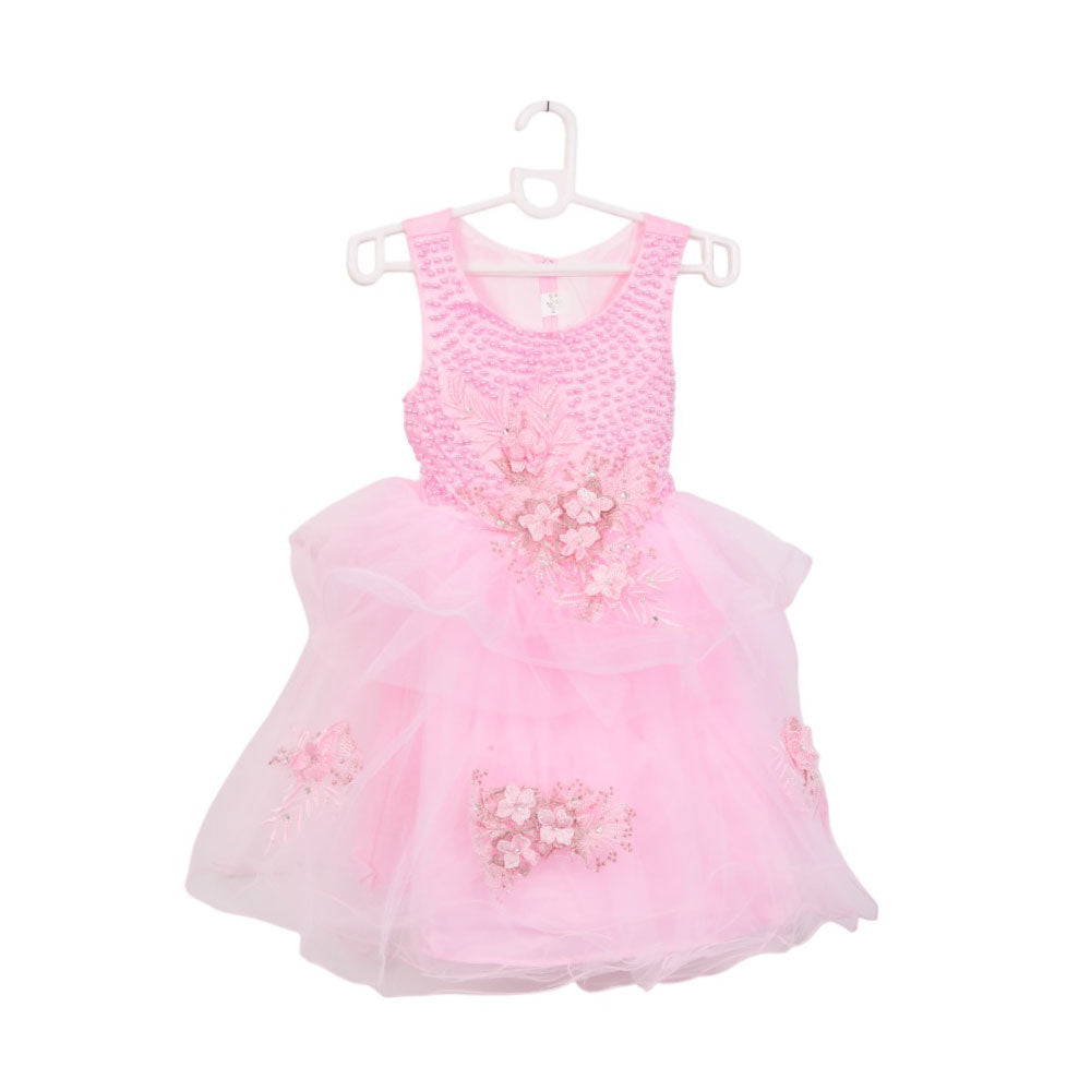 GIRLS S/L FANCY FROCK MZS-25 3-4 YEAR 9027 M.G