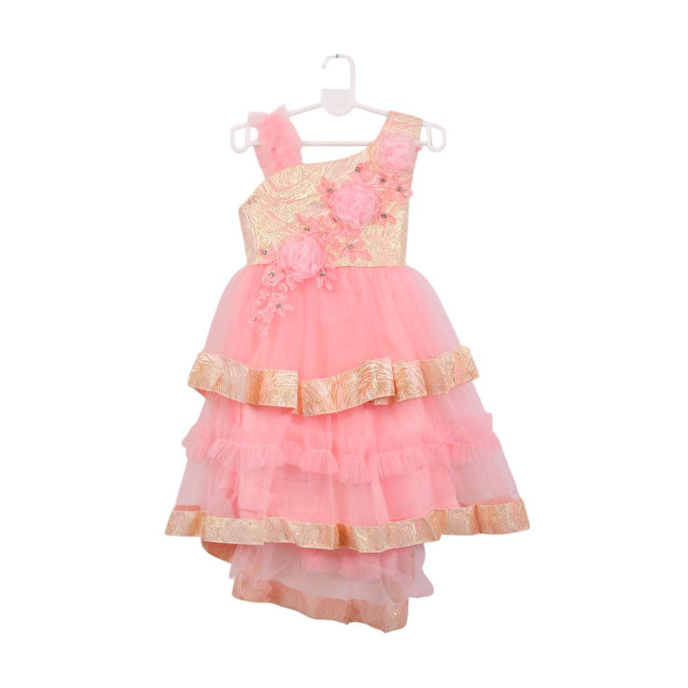 GIRLS S/L FANCY FROCK MZS-25 5-6 YEAR W2036 M.G