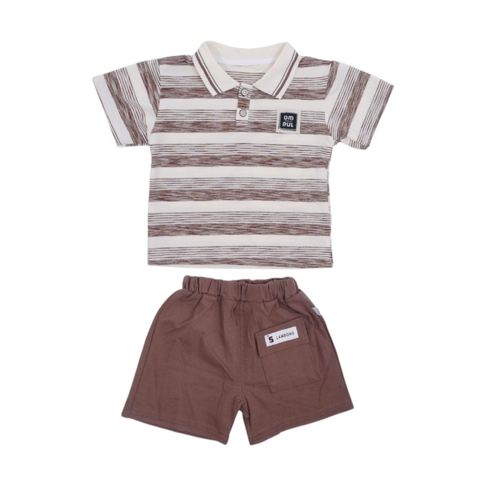 BOY S/S 2PC KNICKER SUIT MZS-25 18-24M BS-1 W/G